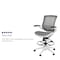 Flash Furniture Gray/White Mid-Back Drafting Chair - Flip-Up Arms BL-LB-8801X-D-GR-WH-GG - alternate 7